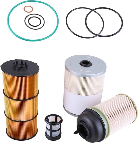 Oil & Fuel Filter Kit Fit For Freightliner DD13 DD15 DD16 PF9908 FS19915 P551005 - Imagen 5 de 14