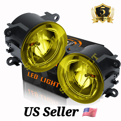 Fit for Porsche Cayenne 2011-2015 Left&Right side Yellow Front Fog Light Lamp 2x