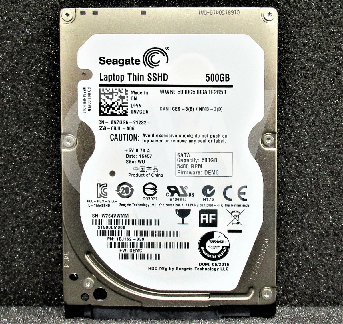 seagate HDD 2.5インチ 500GB×12個　ブランケット×2個 ST500LM000 Seagate 1EJ162 THIN 500GB 5.4KRPM 6Gb/s 2.5