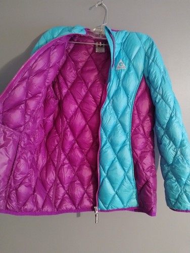 Gerry Down Puffer Kids Girl Large( 14-16) Blue/ purple 90% Down 10% Feather - Picture 5 of 5