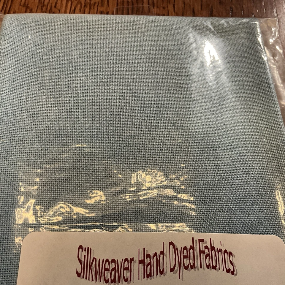 Telas teñidas a mano Silkweaver “Sapphire Sky” 32CT Lugana 18x26 RARAS DE COLECCIÓN Foto 2 de 4