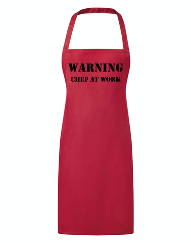 Warning Chef at Work Baking Apron Funny Gift - Picture 16 of 20