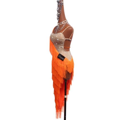 2023 Latein Tanzkleid Lateinrock Wettkampfkleid Performancekleid - Bild 3 von 10
