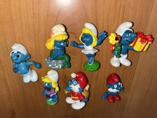 Vintage Smurf 2 Inch Figures Dated  70s/80s 