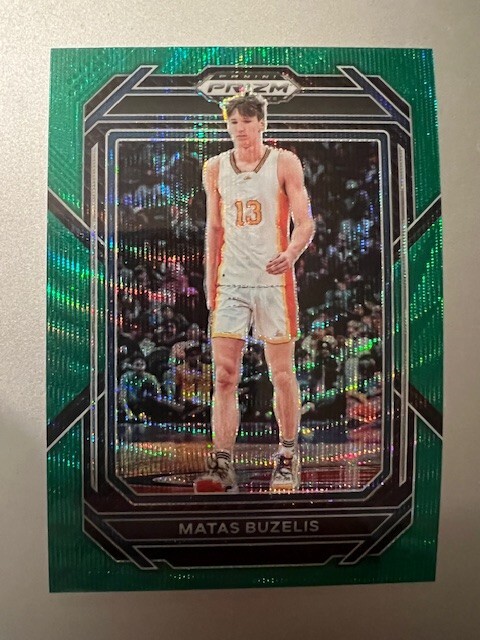 2023 Panini Prizm Draft - Matas Buzelis ( Ignite ) Rookie Green Wave Prizm #13
