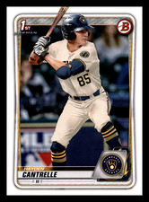 2020 Bowman Draft Hayden Cantrelle  Milwaukee Brewers #BD-173 Mint