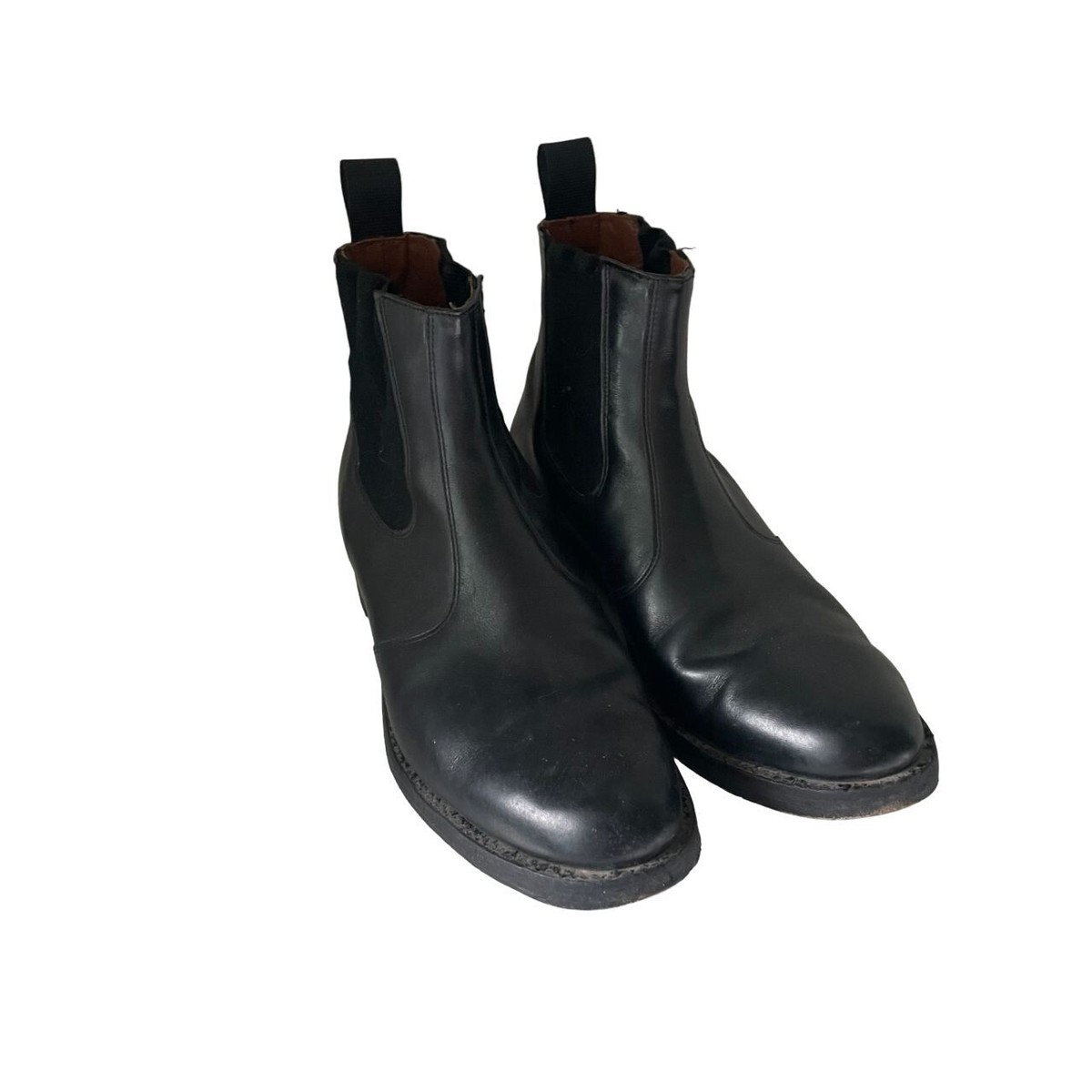 Dack's Leather Slip-on Chelsea Boots Shoes Mens 8 Black Dack's Leather Slip-on Chelsea Boots Shoes Mens 8 Black