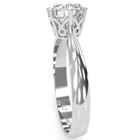 Crown Setting   White Topaz Engagement Ring In 14k  Gold — photo 10