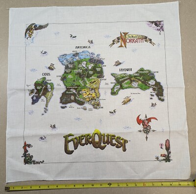 EverQuest 1999 Big Box Original Game - Includes RARE Original Cloth Map, + More!