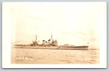 USS Boise Light Cruiser Real Photo Vintage Postcard