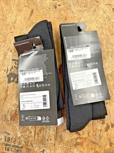Gore Wear Thermo lange Socken Größe XXL 13,0-14,5 USA 2 PAAR - Bild 2 von 2