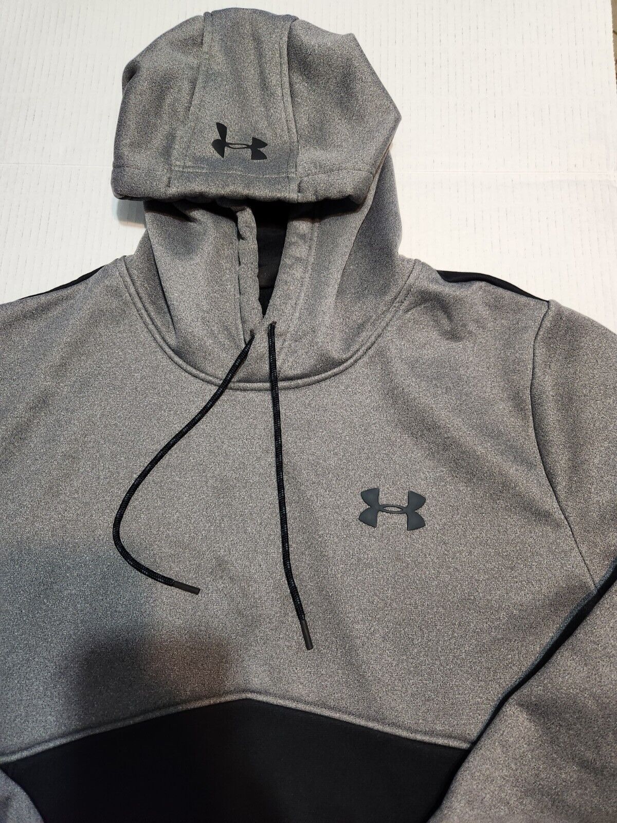 Under Armour Hoodie Mens Size Large Grey Black Co… - image 4