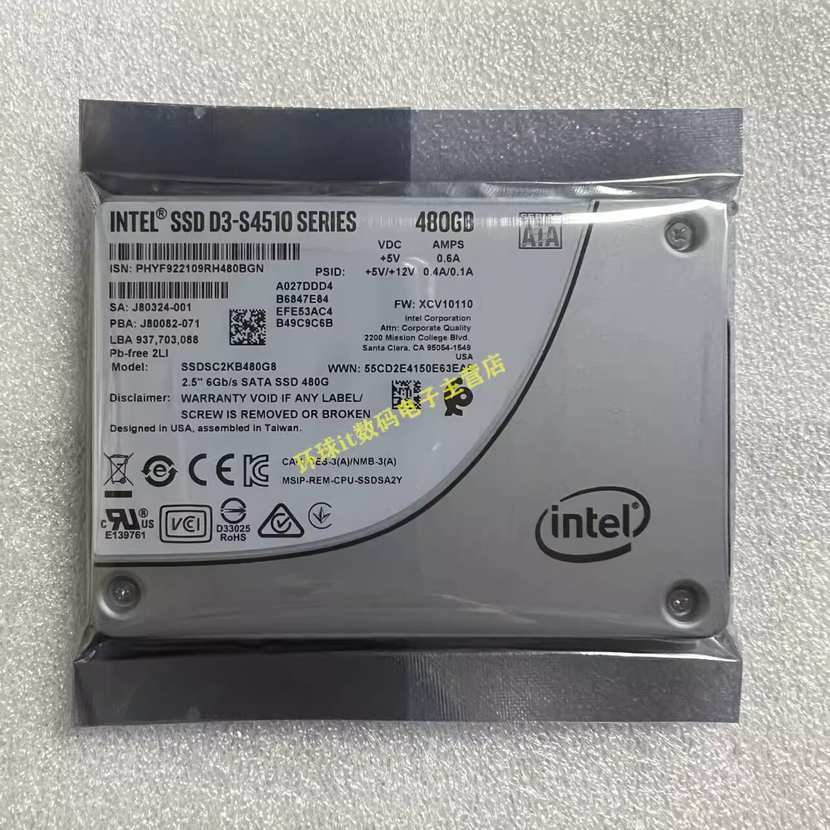 NEW Intel SSD D3-S4510 Series SATA3 Solid State Drive NEW Intel SSD D3-S4510 Series SATA3 Solid State Drive