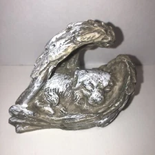 Pet Dog Memorial Angel Wings Crossed The Rainbow Statue Sleeping 3 x 2 Inches