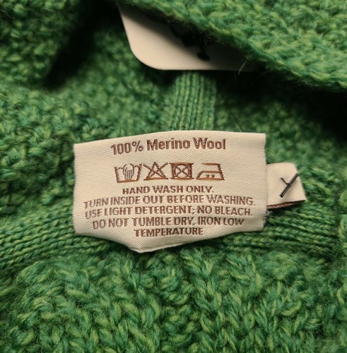 Knit Hooded Cardigan for Womens SAOL Merino Wool Cable Knit Sweater Zip - Picture 8 of 8