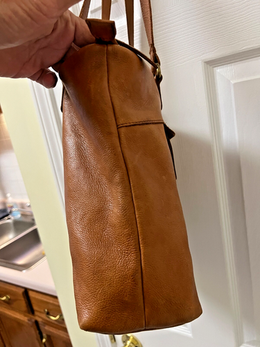 Vilenca Holland Tan Purse, Anthropologie, HTF Smooth Leather, EUC - Picture 5 of 9