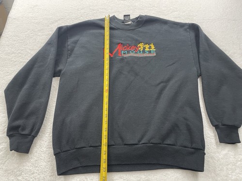 Vtg Walt Disney Mickey Mouse Embroidered Sweatshirt Size XL Made In USA - Picture 7 of 12