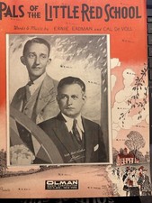 O 1931 GENE  GLENN sheet music PALS OF THE LITTLE RED SCHOOL