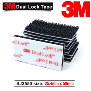 3M SJ3550 Width 1" x 24"Inch Dual Lock Tape VHB Black Reclosable Fastener Roll 