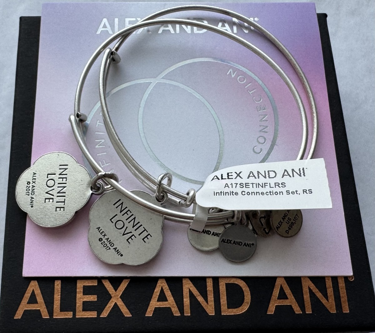 Alex and Ani 'Infinite Connection' Set of Charm Bangle