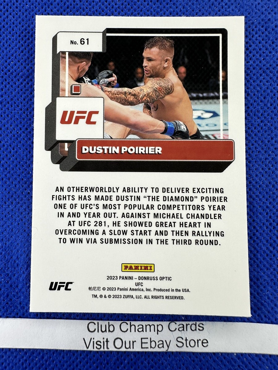 2023 #61 Dustin Poirier Panini Donruss Optic UFC | eBay