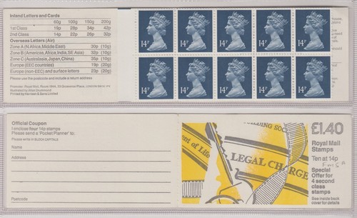GB Folded Booklets £1.40. to. £2.00. FM1 - FW7 - Picture 31 of 111