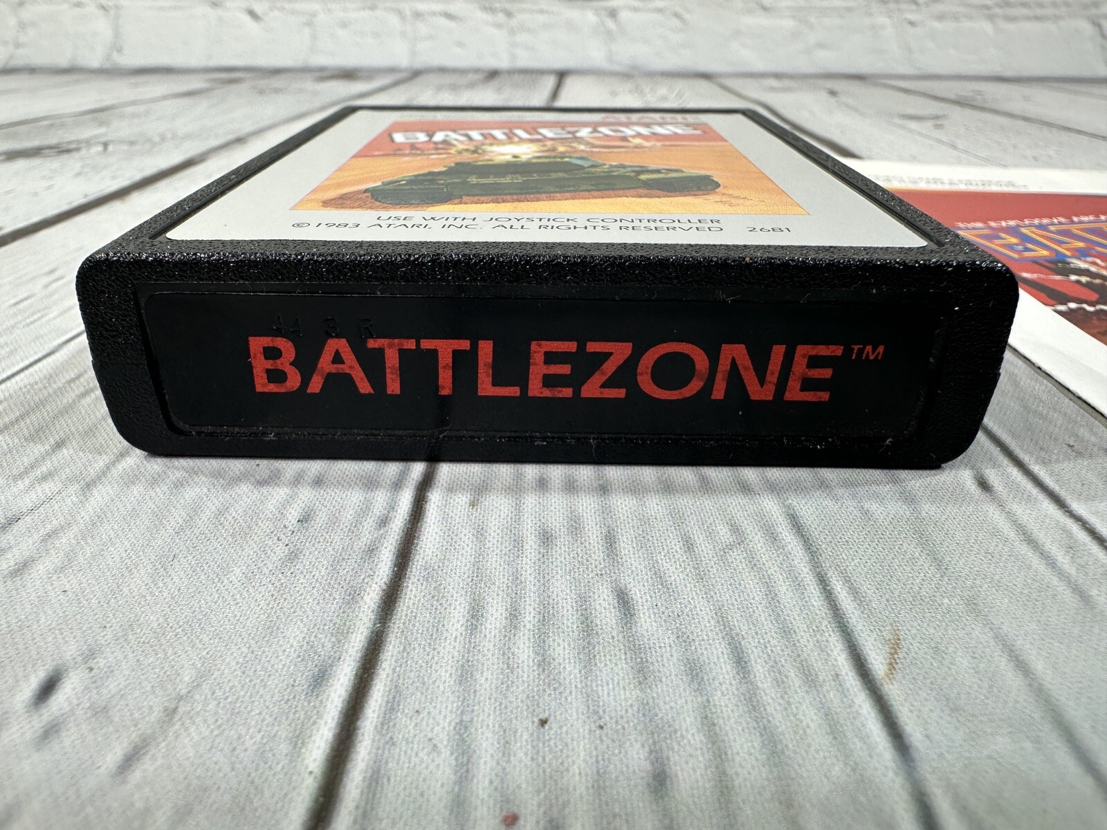 Vintage 1983 Atari 2600 Battlezone Video Game Cartridge + Manual Not ...