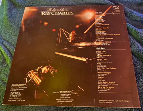 RAY CHARLES THE LEGEND LIVES... TV-LP ARCADE 1981 - Foto 3 di 7