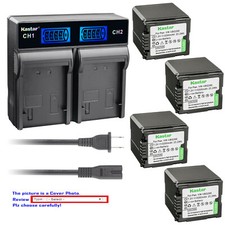 Kastar Battery LCD Rapid Charger for Panasonic VW-VBG260 AG-HMC45A AG-HMC70