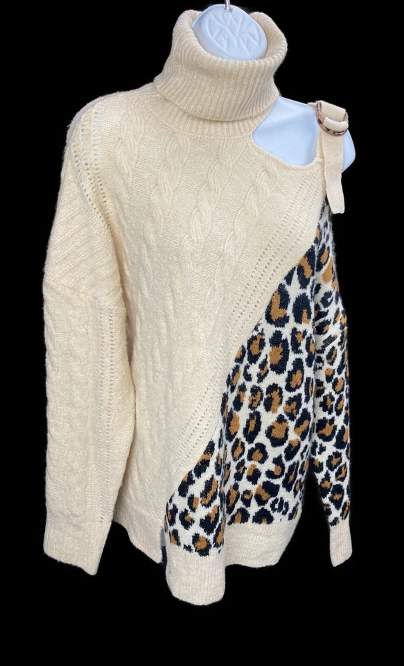 Suéter Contemporáneo Joven Zorro Ingenio Mediano Estampado Animal Leopardo Foto 4 de 4