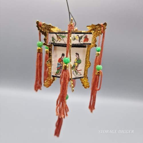 VTG Lot 52 Chinese Palace Miniature Geisha Lantern Christmas New Year Ornaments - Picture 5 of 13