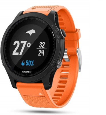 Honecumi Bracelet Silicone Pour Garmin Forerunner 935/945 – 22 Mm, Réglable, Homme/femme