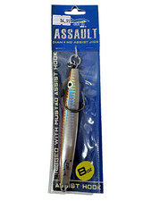 Ahi Assault Diamond Jigs 8 Oz Baby Red w/Assist Hook 3X Mustad Hook DJA-8-OR