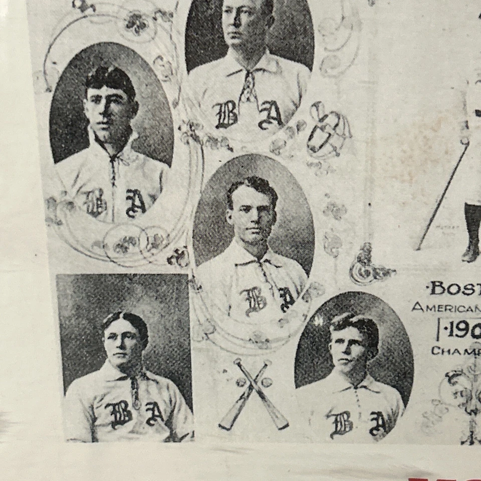 FRAMED 1903 BOSTON RED SOX VS. PITTSBURGH PIRATES WORLD SERIES POSTER 27”x20 1/2 - Image 3 of 4