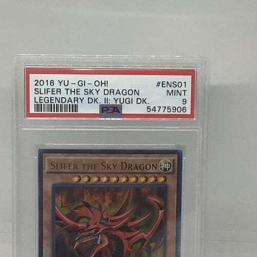 2010 YuGiOh! Legendary Collection 1 LC01-EN002 SLIFER THE SKY DRAGON PSA 9 Mint - Picture 3 of 6