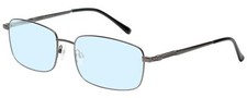 Calabria Enhance 4106 Rectangular Blue Light Blocking Reading Glasses 2.00 Gunm