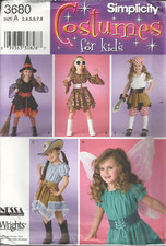 SIMPLICITY 3680 GIRL'S SIZE 3-8 Nessa Designs COSTUMES SEWING PATTERN ©2007