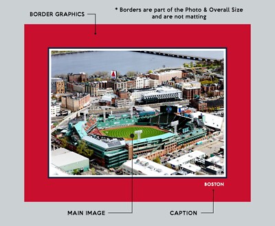 Framed FENWAY PARK Photo BOSTON RED SOX Stadium Picture - 8x10 or