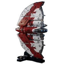 ZITIANYOUBUILD UCS-Style Semicircular Unarmed Transport Ship with Stand 5124