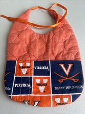 Hand Crafted baby bibs Virginia NCAA High Quality