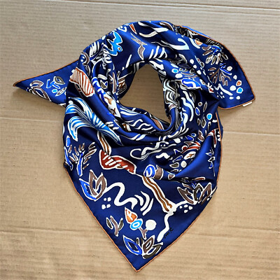 New Hermes Silk Scarf Blue scarf 90cm 35