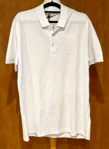 BNWT Versace Collection White 100% Cotton Polo Shirt XXL Chest 44” RRP £250.00 - Picture 1 of 7