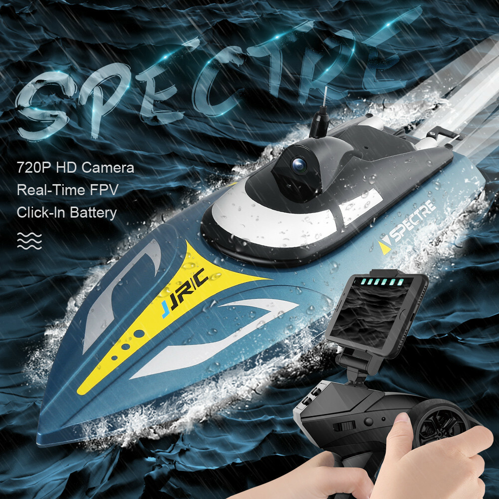 JJRC S4 2.4G RC barco 720P Wi-fi FPV 16MPH barco de control remoto de carreras de alta velocidad JJRC JJRC JJRC S4 2.4G RC barco 720P Wi-fi FPV 16MPH barco de control remoto de carreras de alta velocidad barato en línea