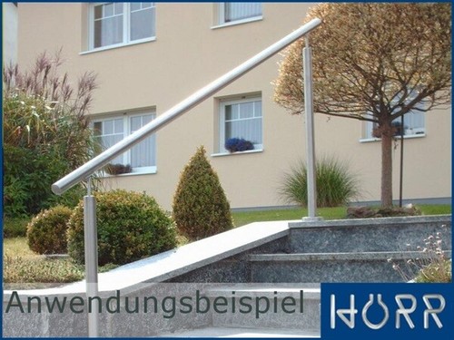 2,5 m Edelstahl Balkon Terrassen Geländer Handlauf 250 cm Boden Montage Bausatz - Bild 4 von 4