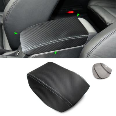 Carbon Leder Mittelarmlehne Armlehne Armrest Box Cover Blende für VW Golf MK6 VI