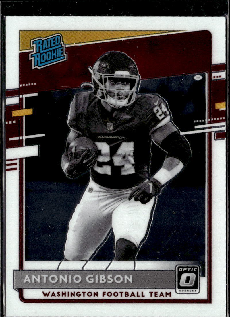 2020 Optic Rated Rookie Black White Variation Antonio Gibson Washington #335