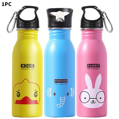 Outdoor Sports Cycling Camping Bicycle Stainless Steel Water Bottle Kettle 500ml