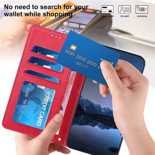 For Motorola Moto G85 G55 G84 G54 G34 Edge50 Leather RFID Wallet Case Flip Cover - Picture 51 of 85