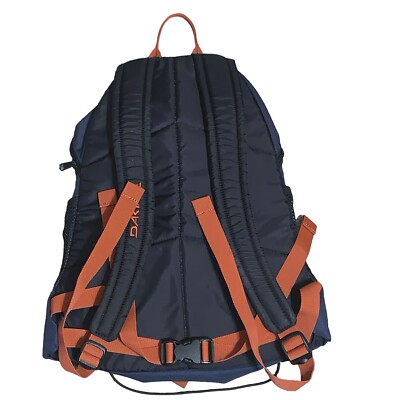 Vintage Dakine Blue Black Orange Backpack with Webbing