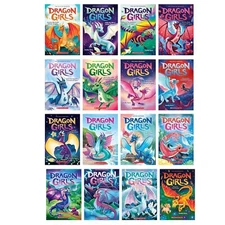 Dragon Girls Series Complete 16 Books Set, Books #1 - #16 by Maddy Mara